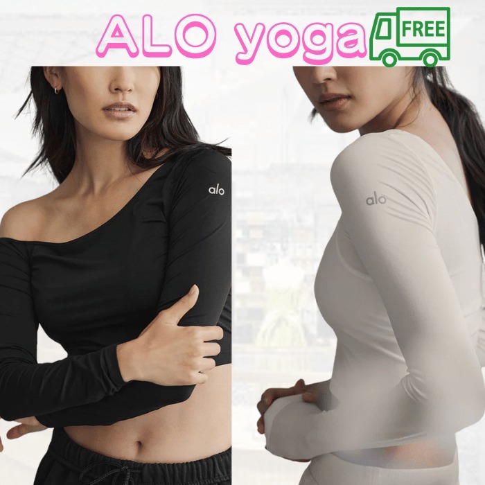 ALO Yoga アシンメトリー シアー グロウ ロングスリーブ