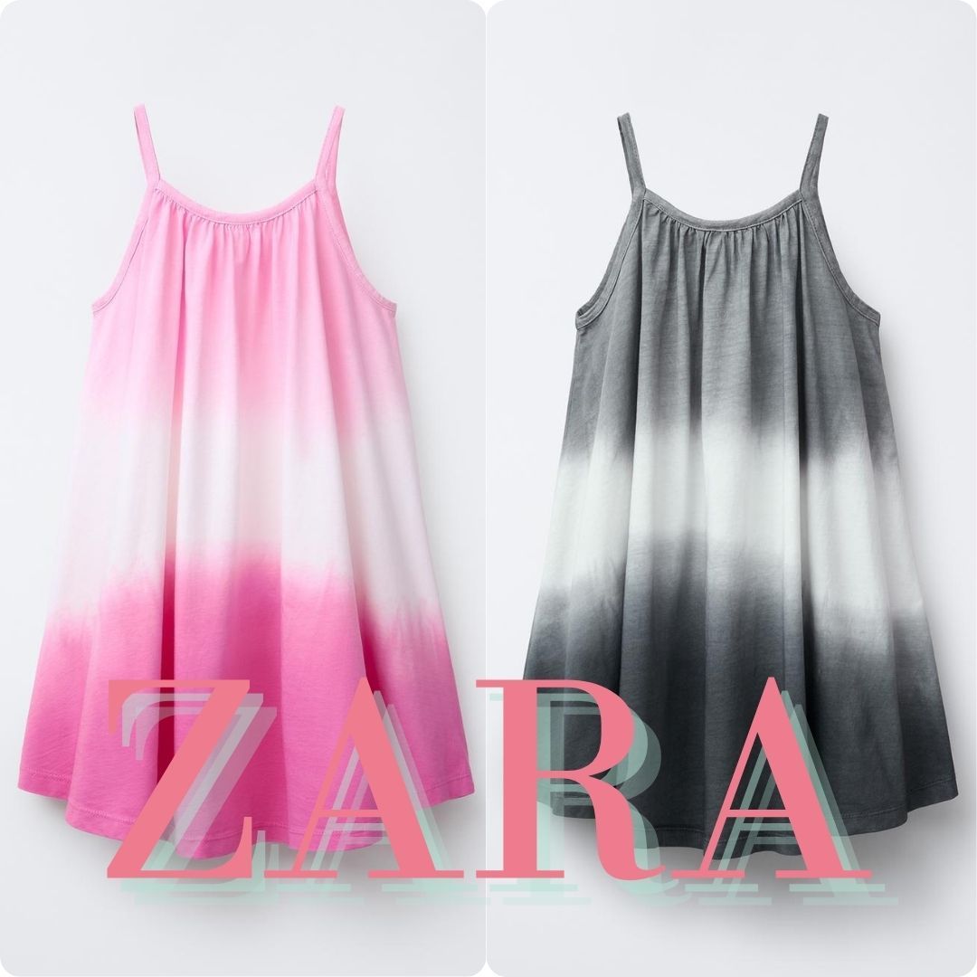 ZARA タイダイ柄キャミソールワンピース 2795/708