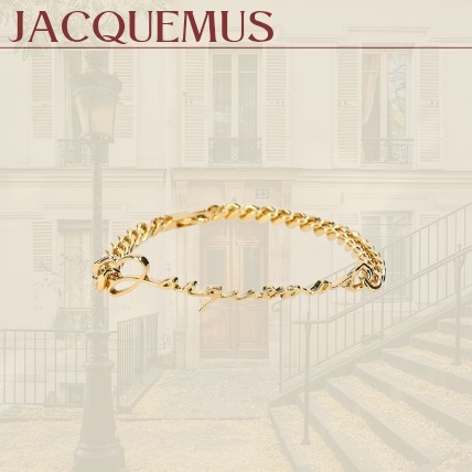 【JACQUEMUS】La Gourmette チェーン ブレスレット ゴールド