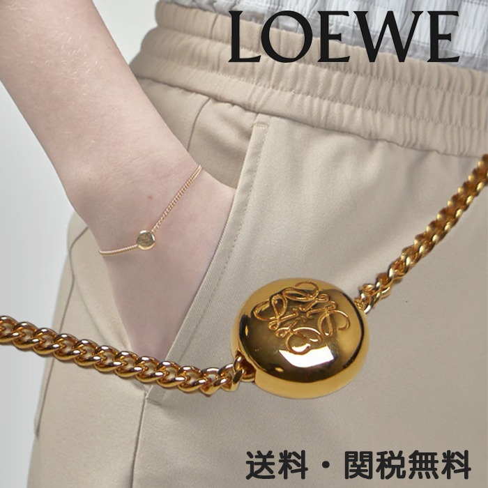 人気！【LOEWE】アナグラム ペブル カフ