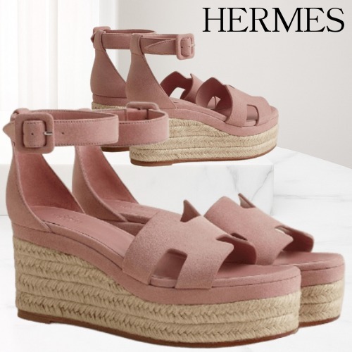 大人気商品☆ *Hermes* Espadrilles Elda エスパドリーユ ピンク