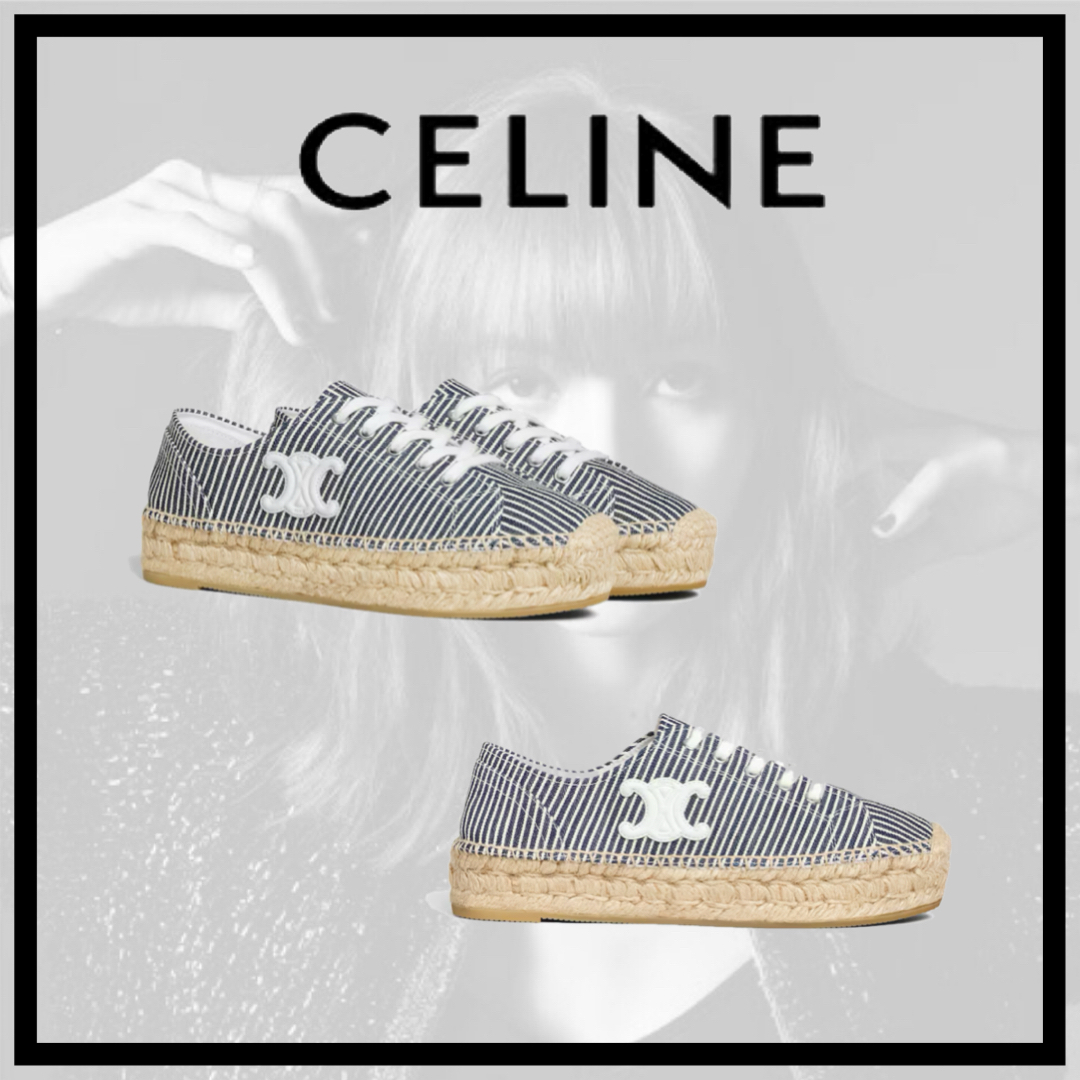 【国内発送】CELINE レースアップ エスパドリーユ