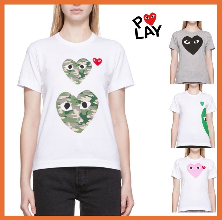 【COMME des GARCONS PLAY】 Laidies' ハート Tシャツ＊日本製