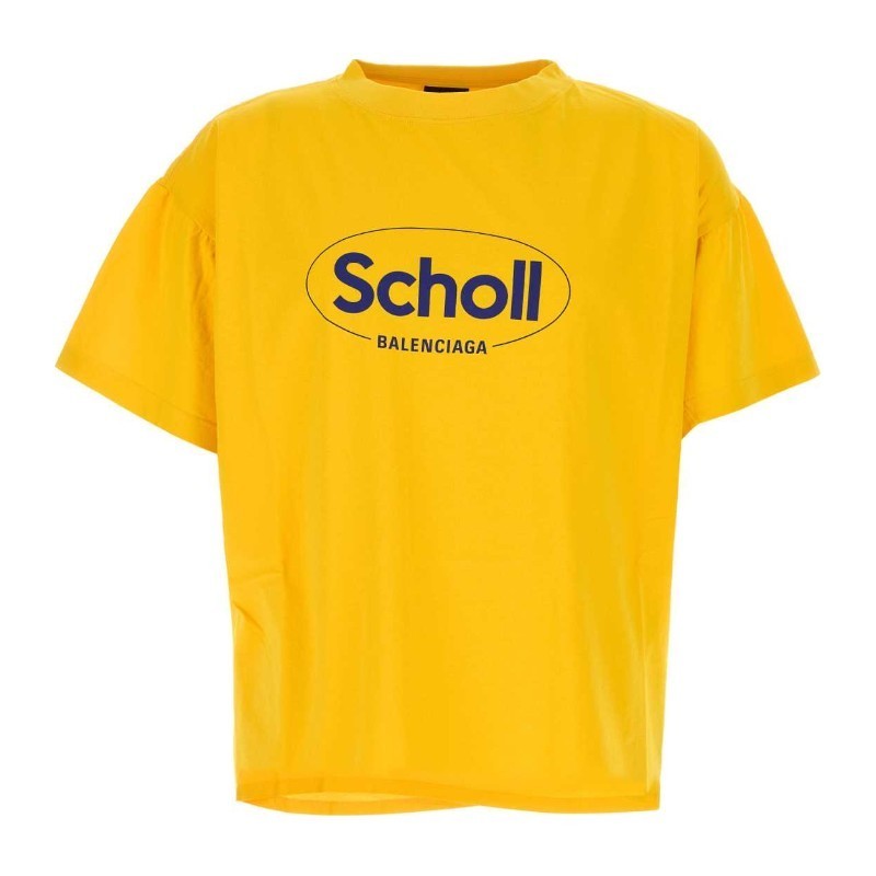 Tシャツ・カットソー BALENCIAGA Yellow cotton oversize t-shirt