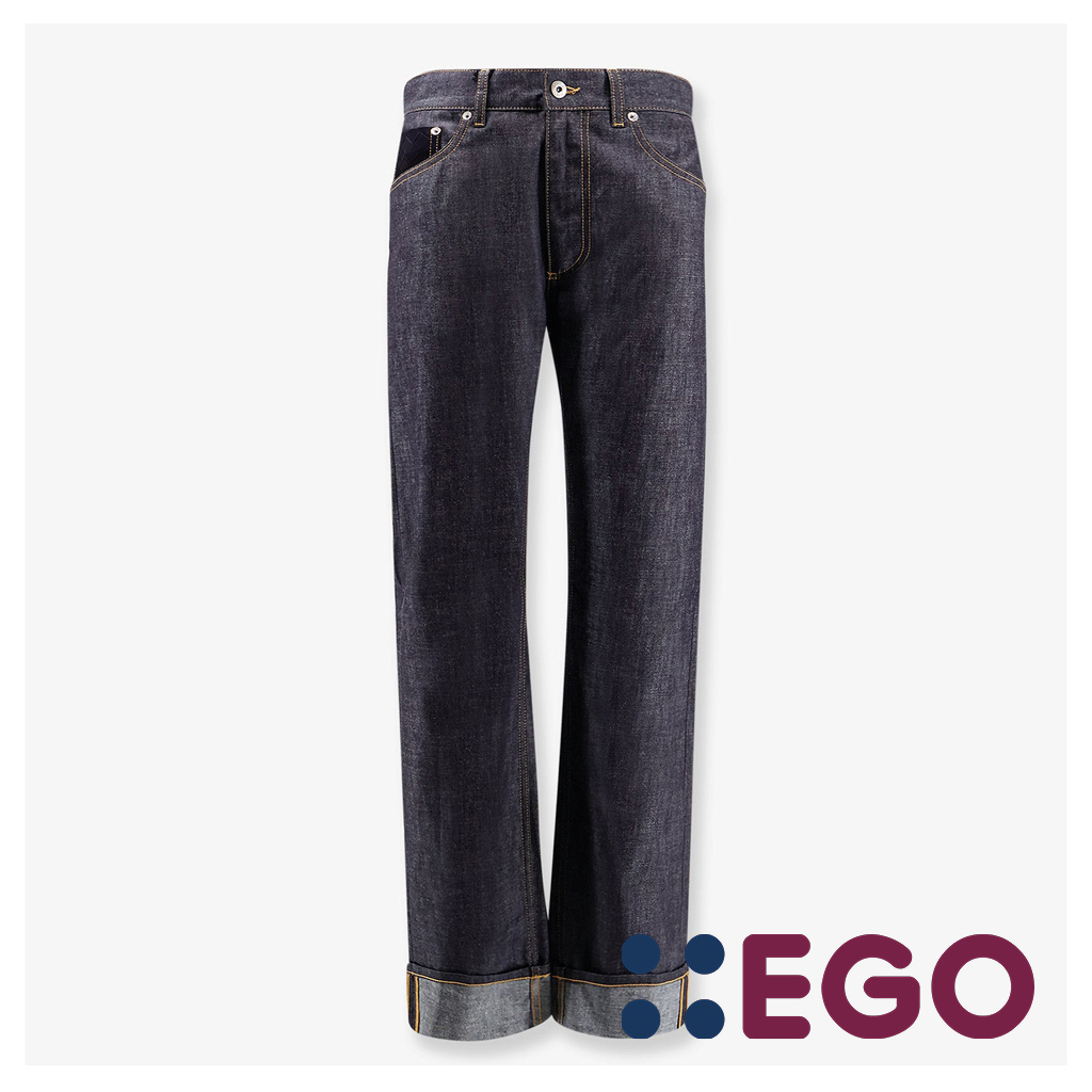 デニム・ジーパン TURNED UP JEANS STRAIGHT LEG