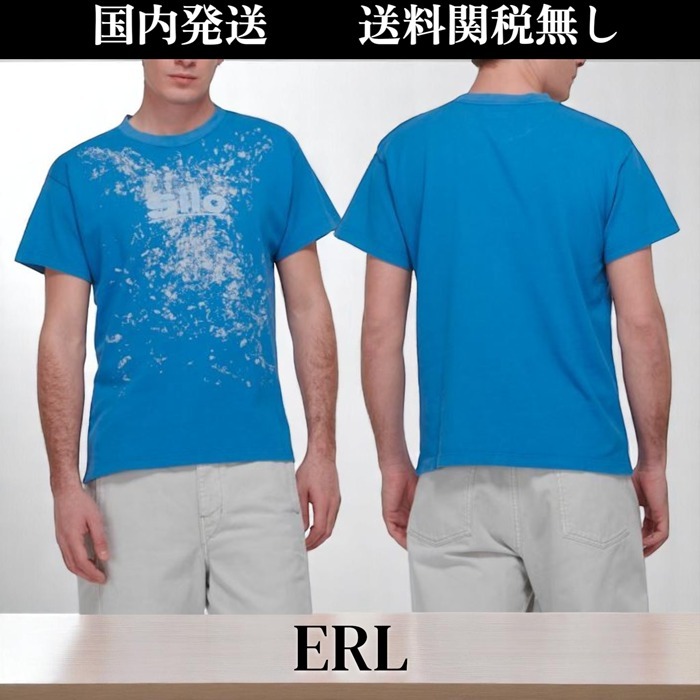 ERL★プリントコットンTシャツ