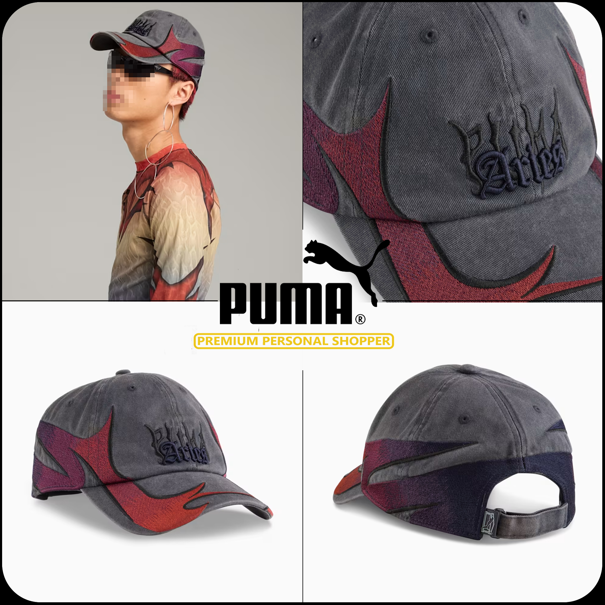 [ PUMA ]★25SS★韓国人気★PUMA x ARIES BB Cap