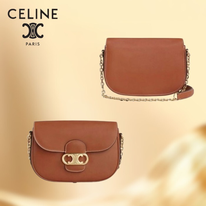 CELINE トリオンフ ショルダーバッグ ブラウン