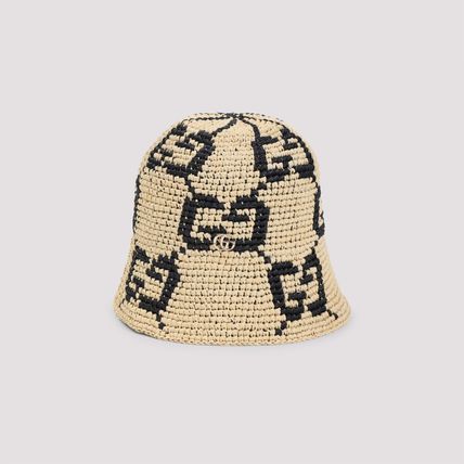 ベージュ系 GUCCI(グッチ) 帽子(レディース) - 海外通販のBUYMA