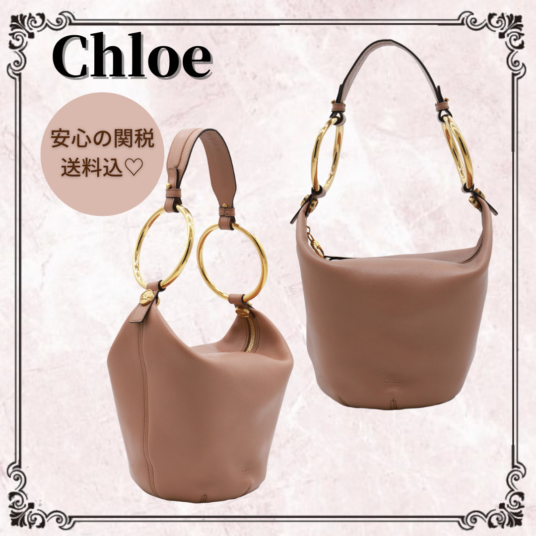 関税込★*Chloe*グレインレザー Bracelet スモールハンドバッグ
