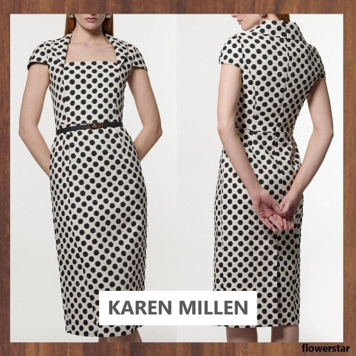 【KAREN MILLEN】スポット テーラード ペンシルドレス（送料込)