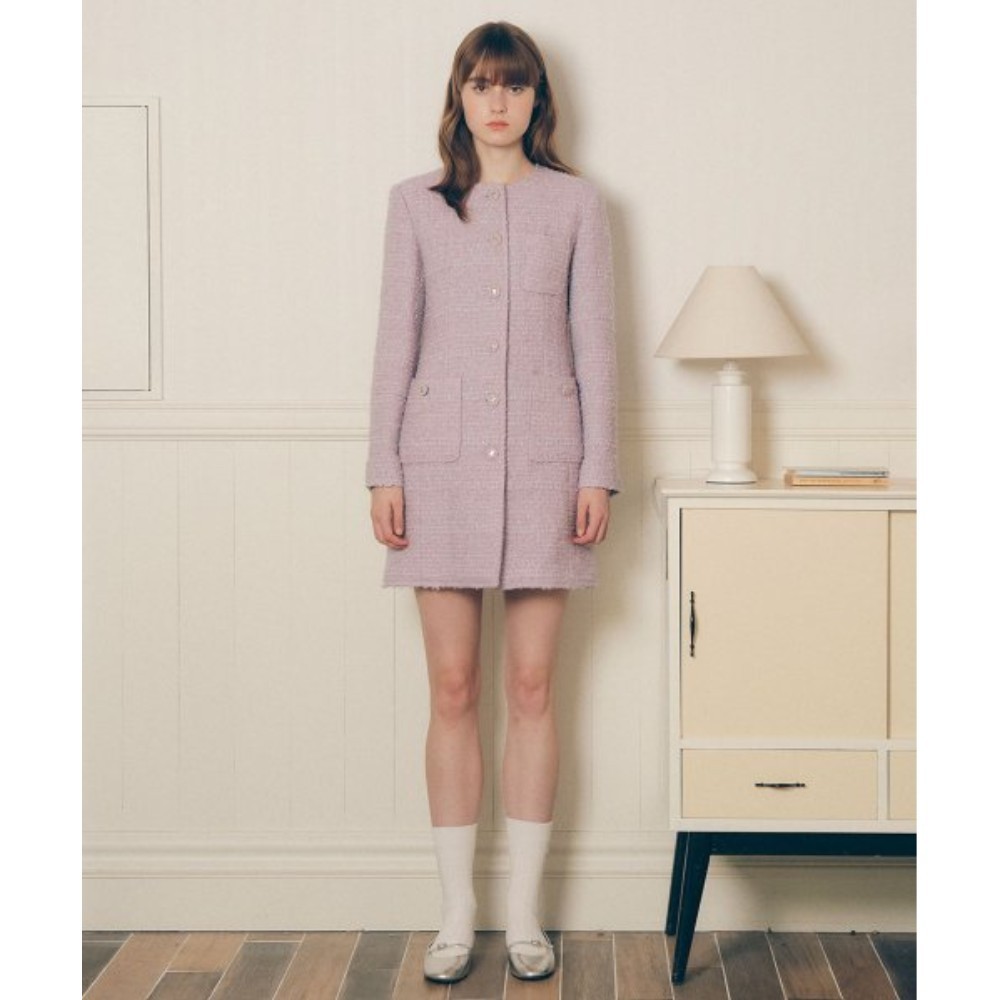 ★rolarola★ TWEED MINI ONEPIECE LAVENDER