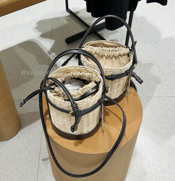 国内発送★ZARA★編み込みトップス仕様*ハードハンドバッグ