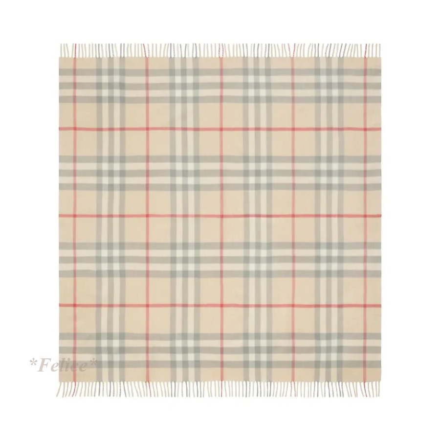 【大人もOK】 BURBERRY チェック ウール ブランケット