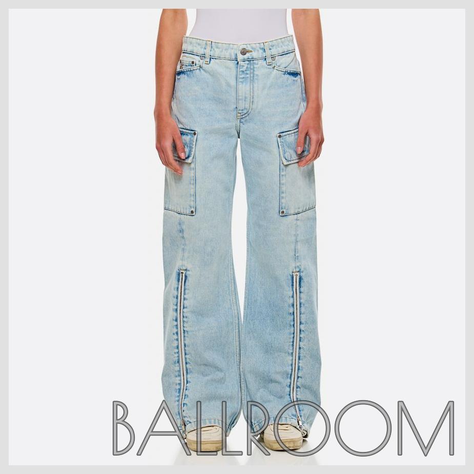 デニム・ジーパン STELLA MCCARTNEY FRONT ZIP CARGO DENIM