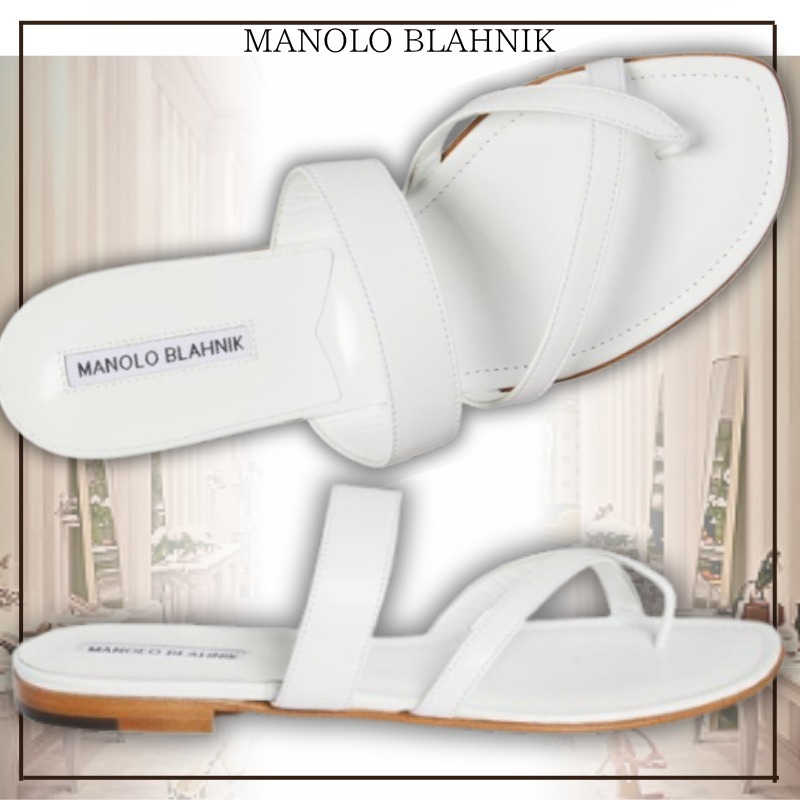【上品カジュアル】Manolo Blahnik Susaスライドサンダル