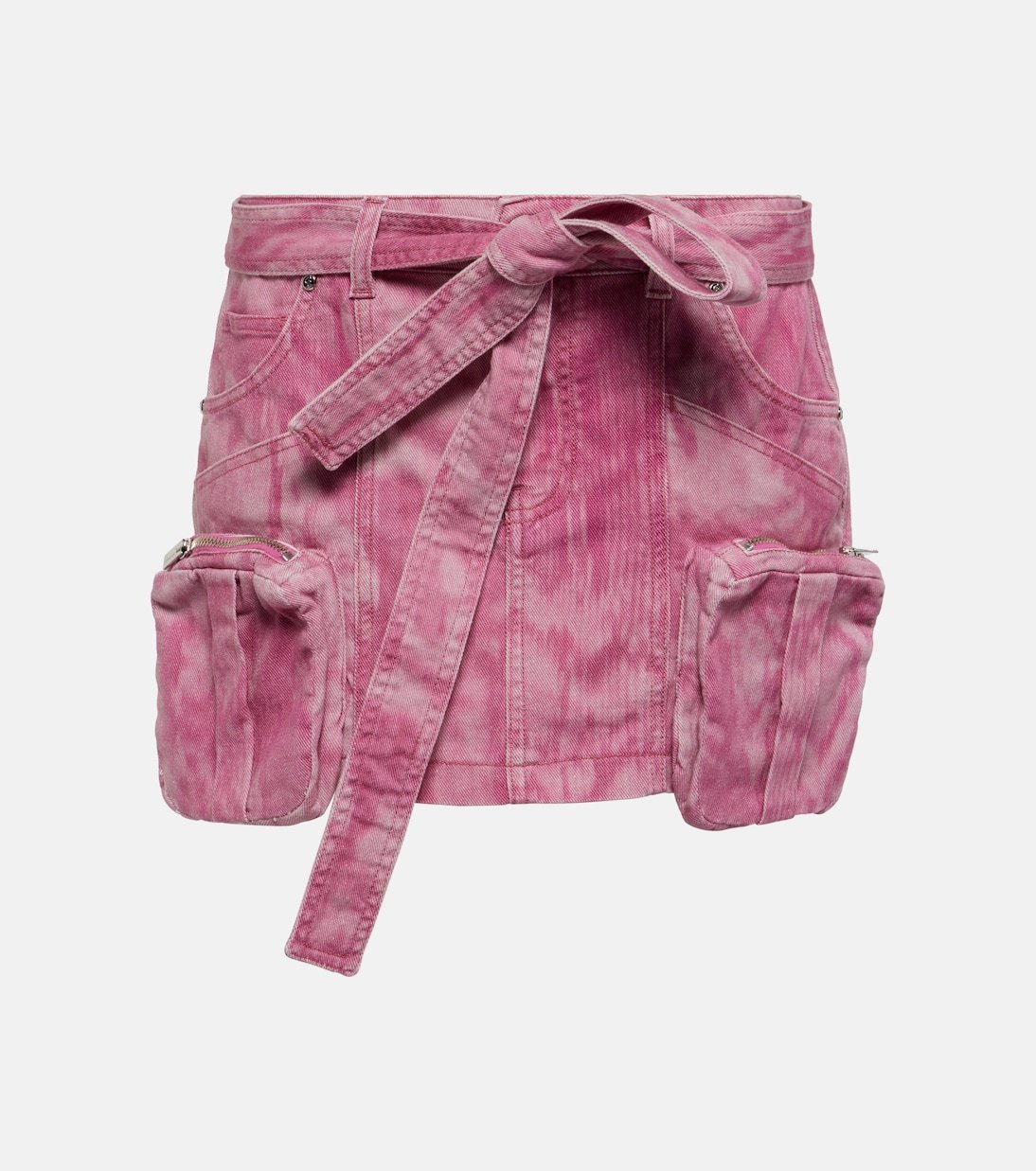 【Blumarine】 Camouflageデニムカーゴミニスカート