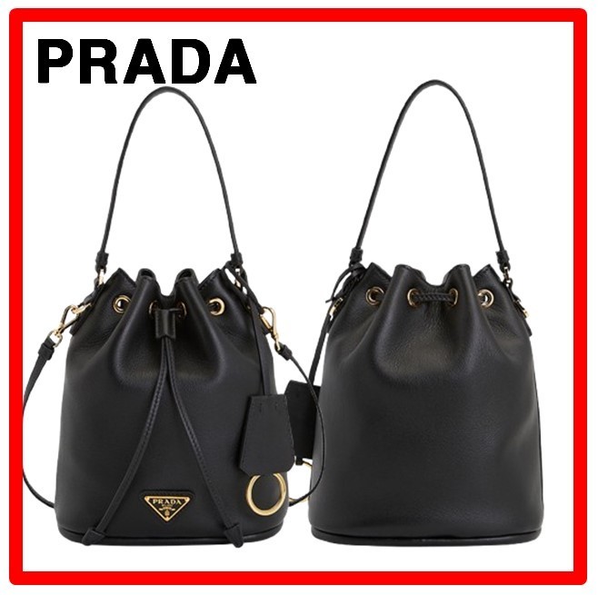 ☆人気☆【PRADA】Leather Mini Bag Black☆