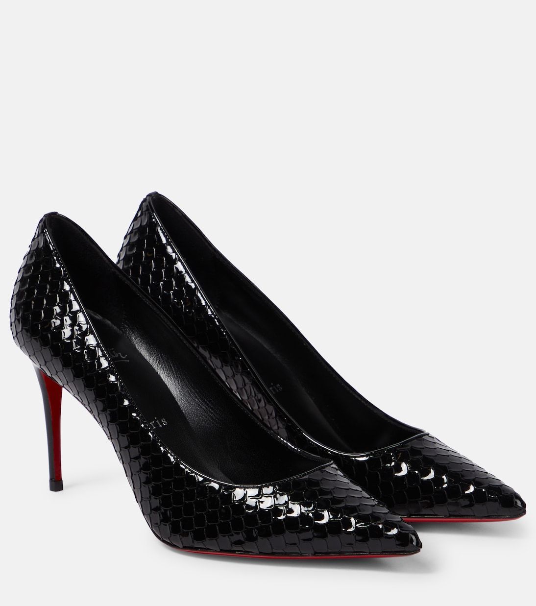 【Christian Louboutin】ケイト embossedレザーパンプス