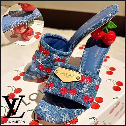 ★ヒールが可愛い★【LOUIS VUITTON】LV × TM リリー ミュール