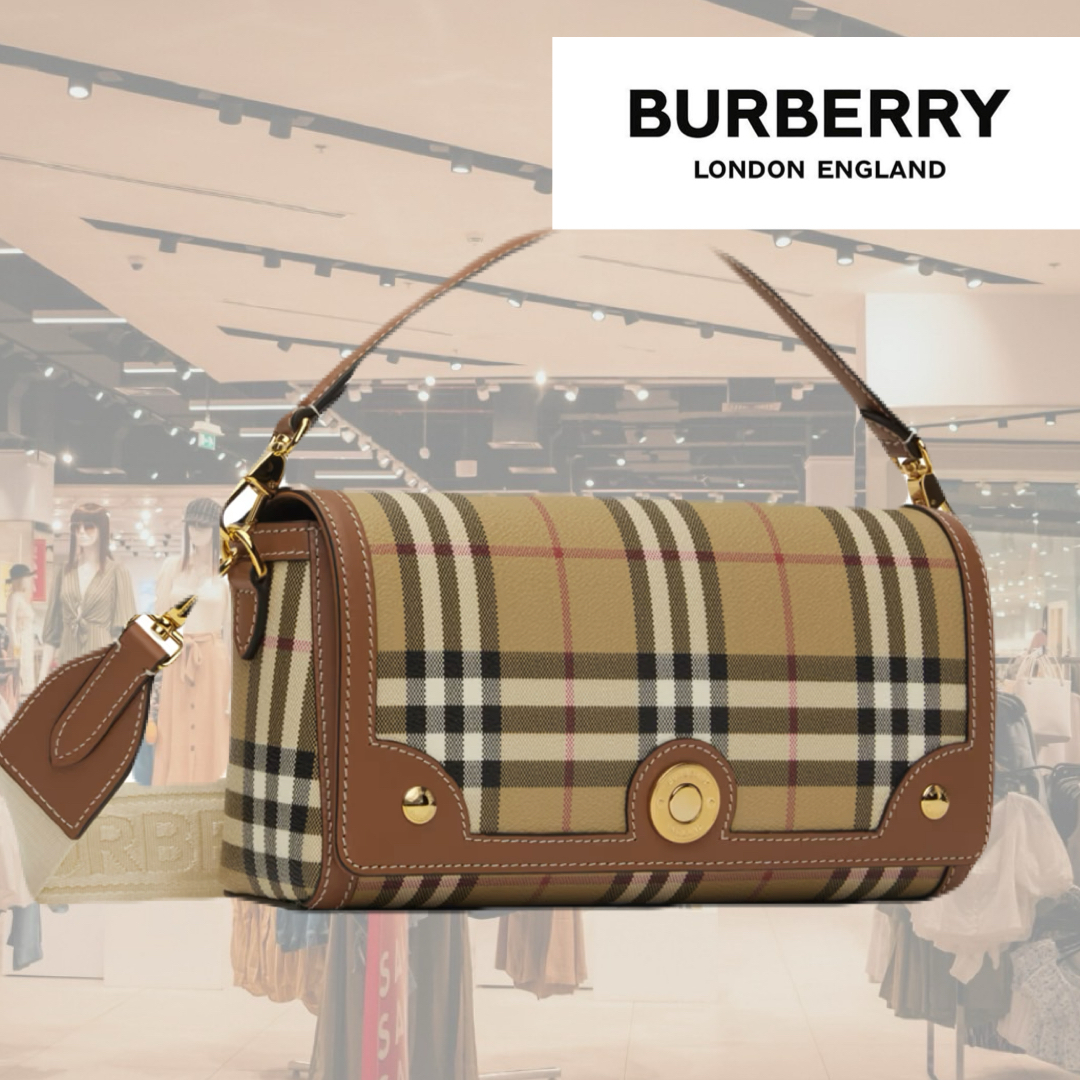 人気！ BURBERRY ベージュ スモール Note クロスボディバッグ