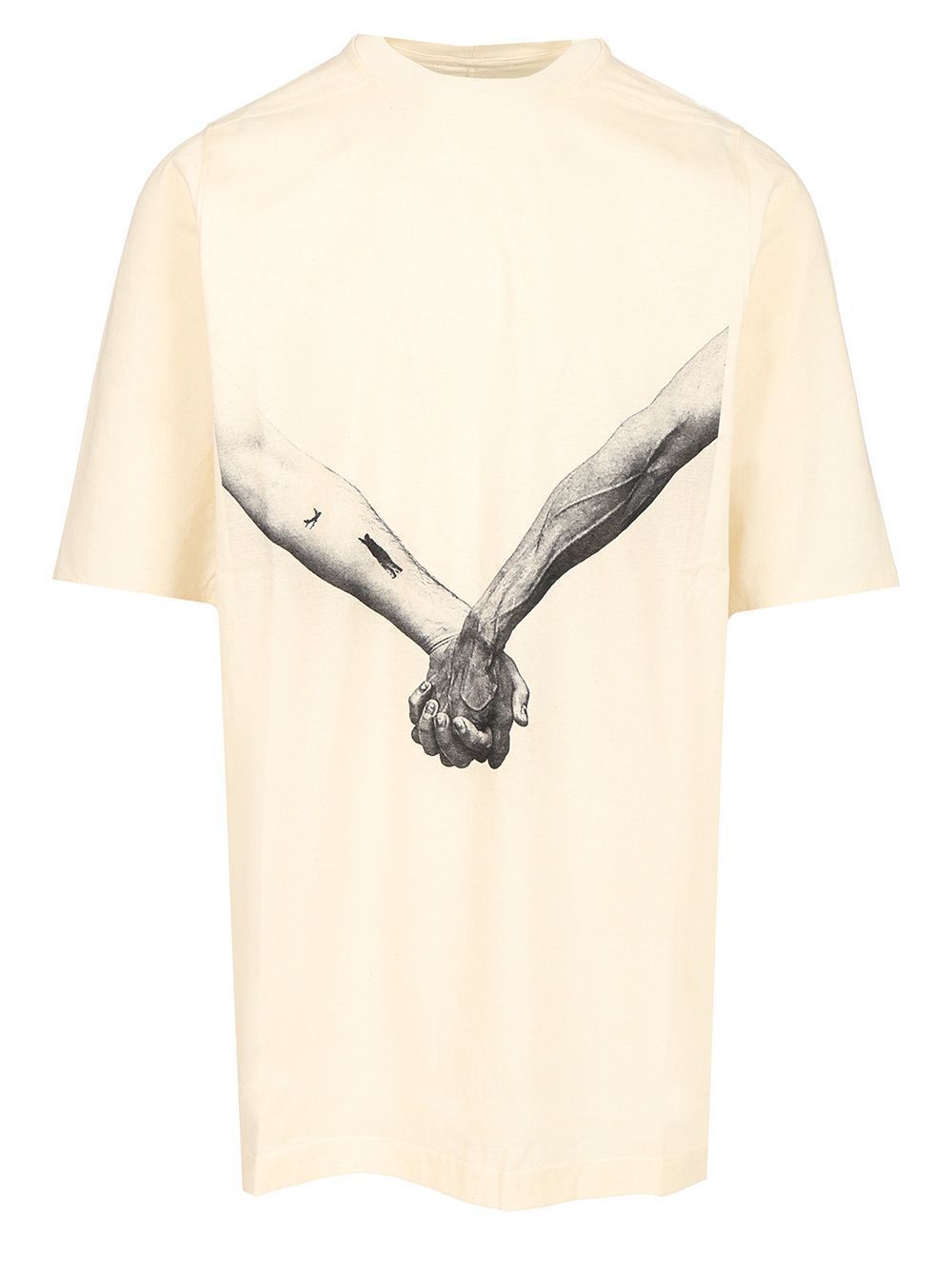 【関税&送料込】Rick Owens Ivory Jumbo Ss Oversized T-Shirt