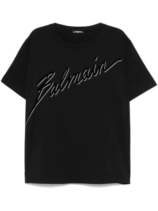 Tシャツ・カットソー BALMAIN Men T Shirts EH1EG010BC86 BLACK