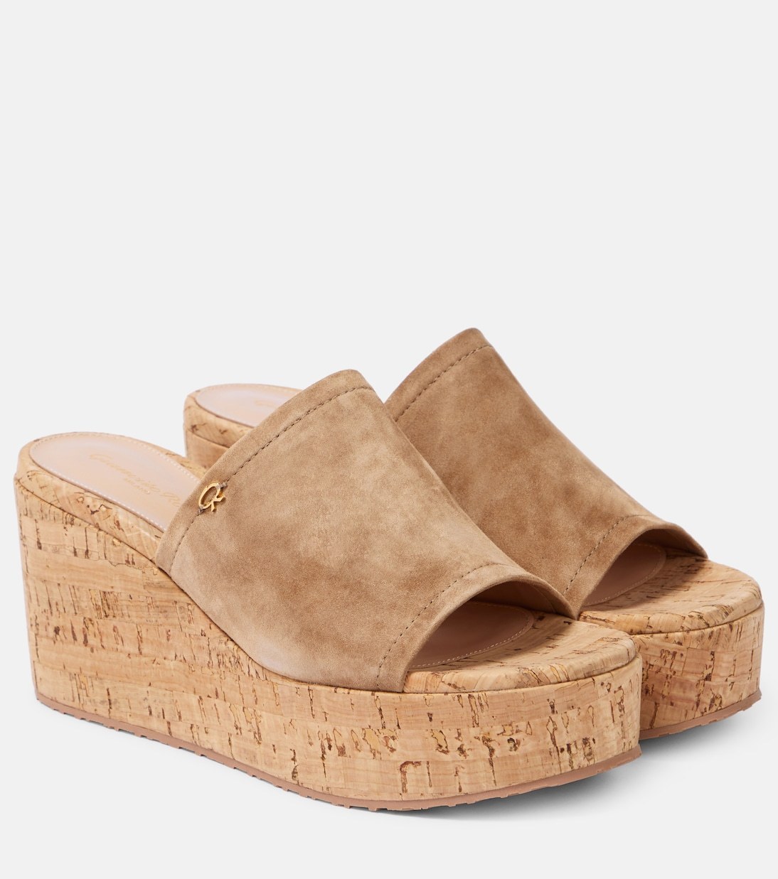 【Gianvito Rossi】スエード wedgeミュール