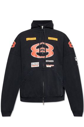 BALENCIAGA バレンシアガ マルチカラー プルオーバーパーカー XS