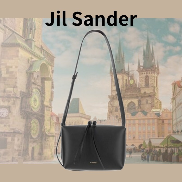 Jil Sander ジルサンダー Leather Shoulder Bag With Logo