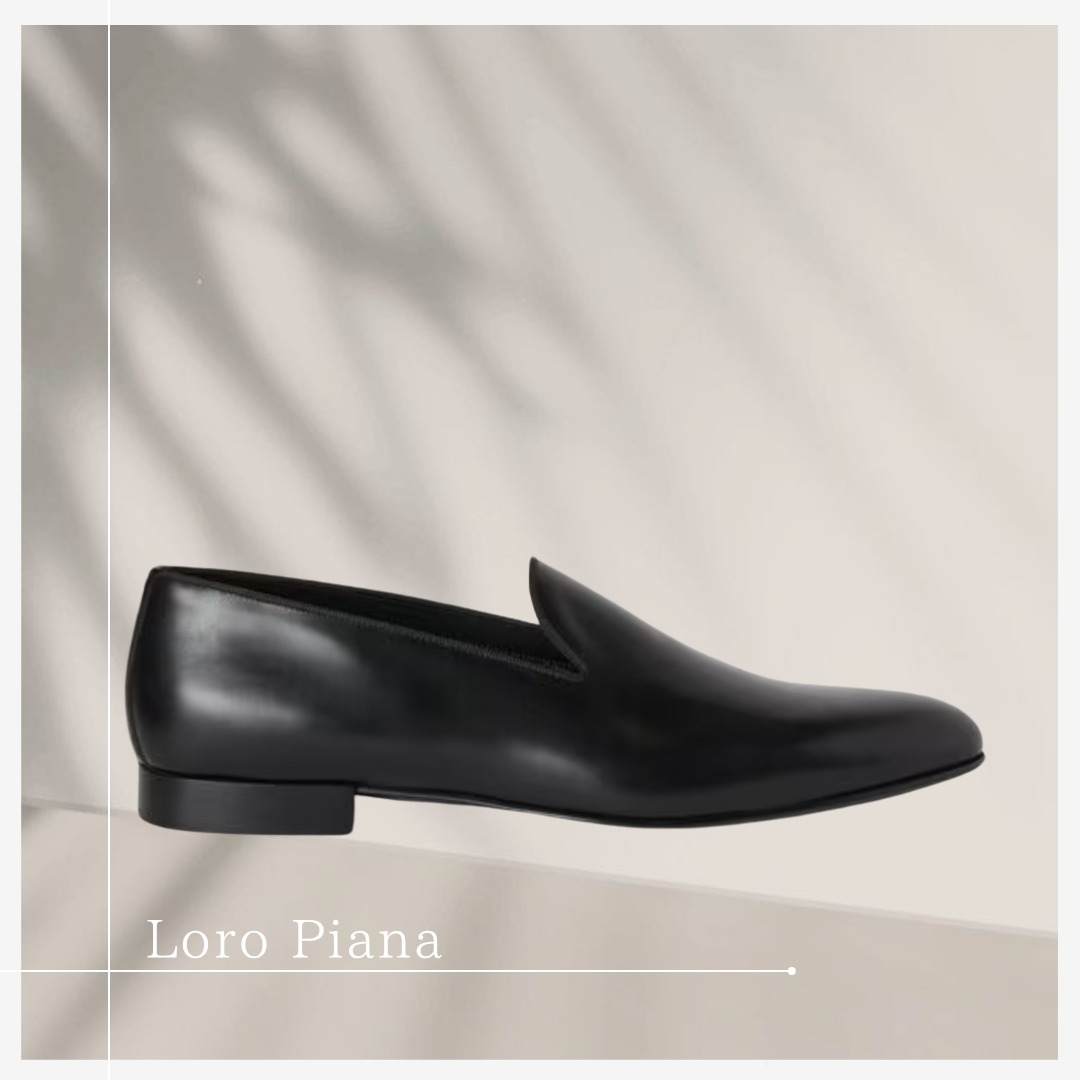 大人カジュアル【Loro Piana】上質 スリッパヘンリーウォーク