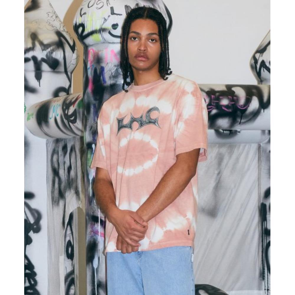 Tシャツ・カットソー LMC TIE DYE GW WINNER TEE coral 0LM23STS142CRL