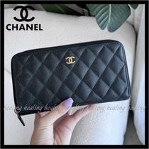 定番アイテム♪【CHANEL】ロング ジップ マトラッセ ウォレット