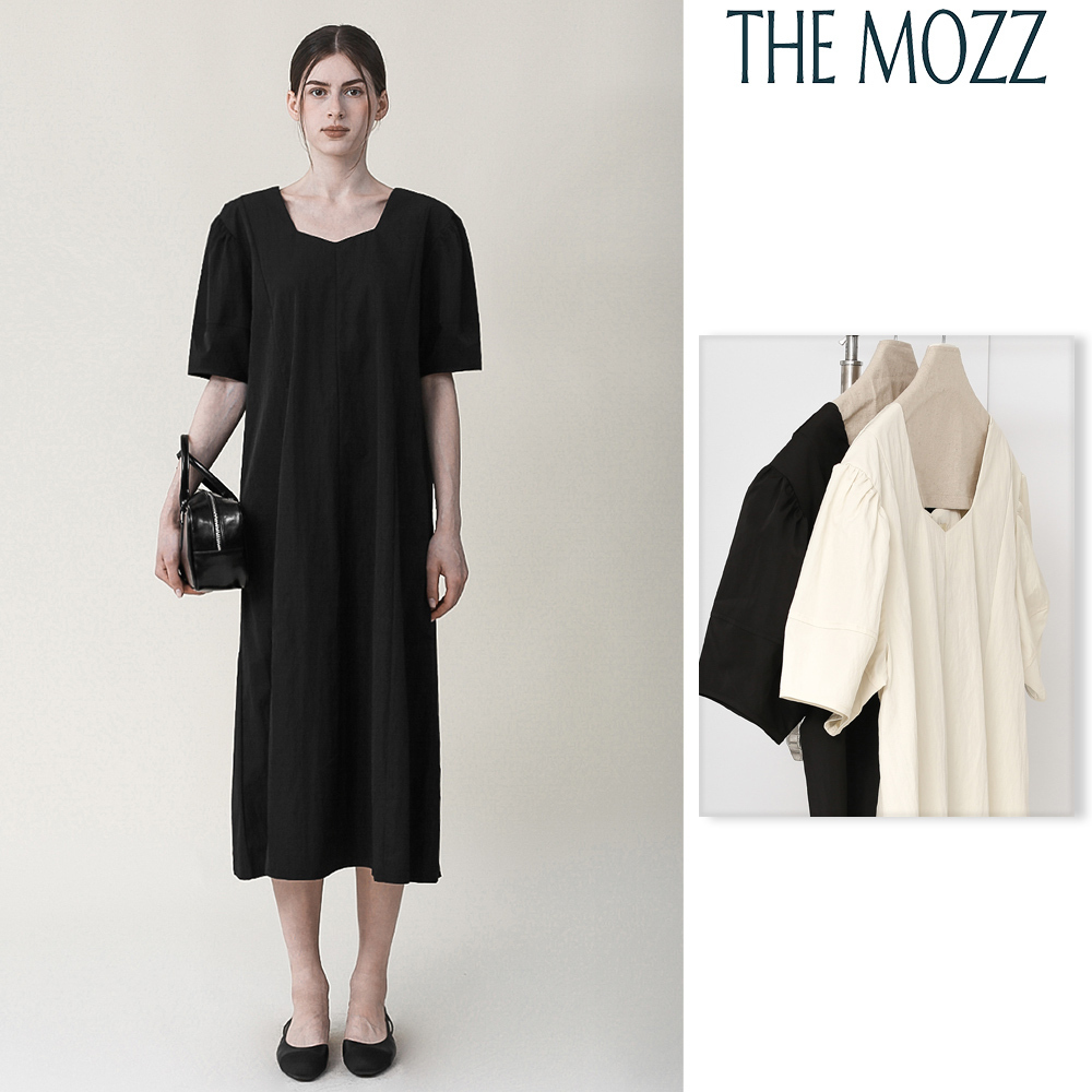 【THE MOZZ】Ana Square Neck Long One Piece