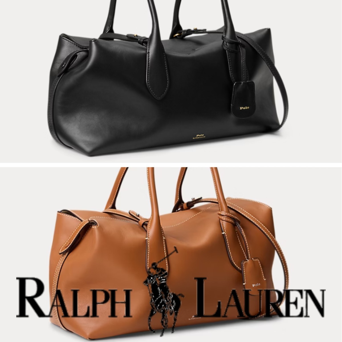 【ラルフローレン】Bellport Leather Satchel