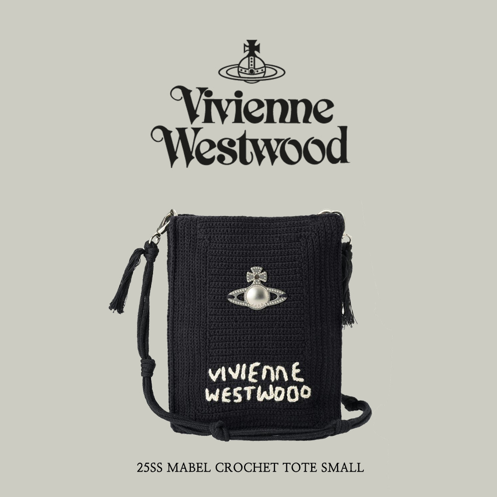 【VIVIENNE WESTWOOD】 25SS MABEL CROCHET TOTE SMALL