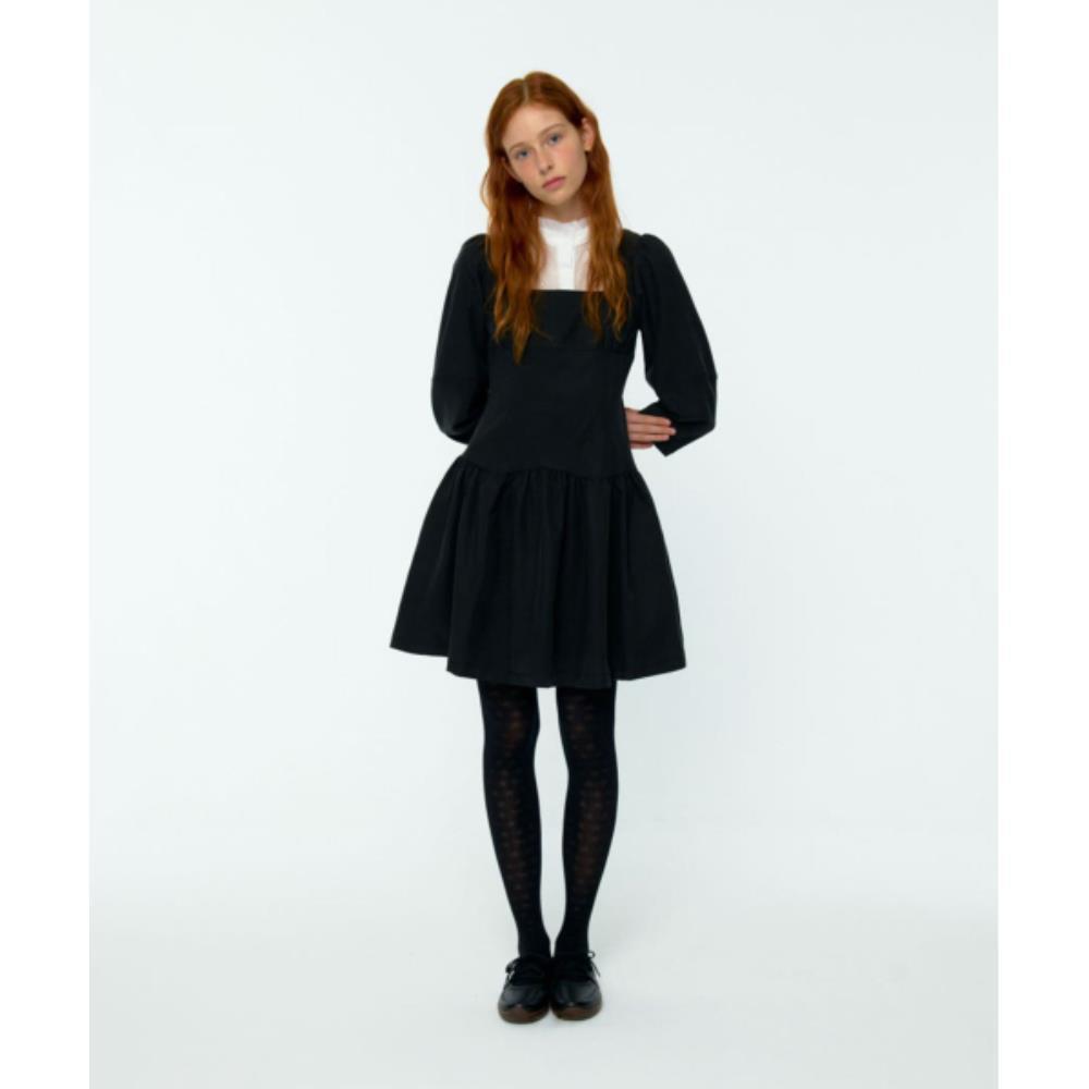 ◆Loulouseoul◆ Ribbon Tie Classic Dress Black