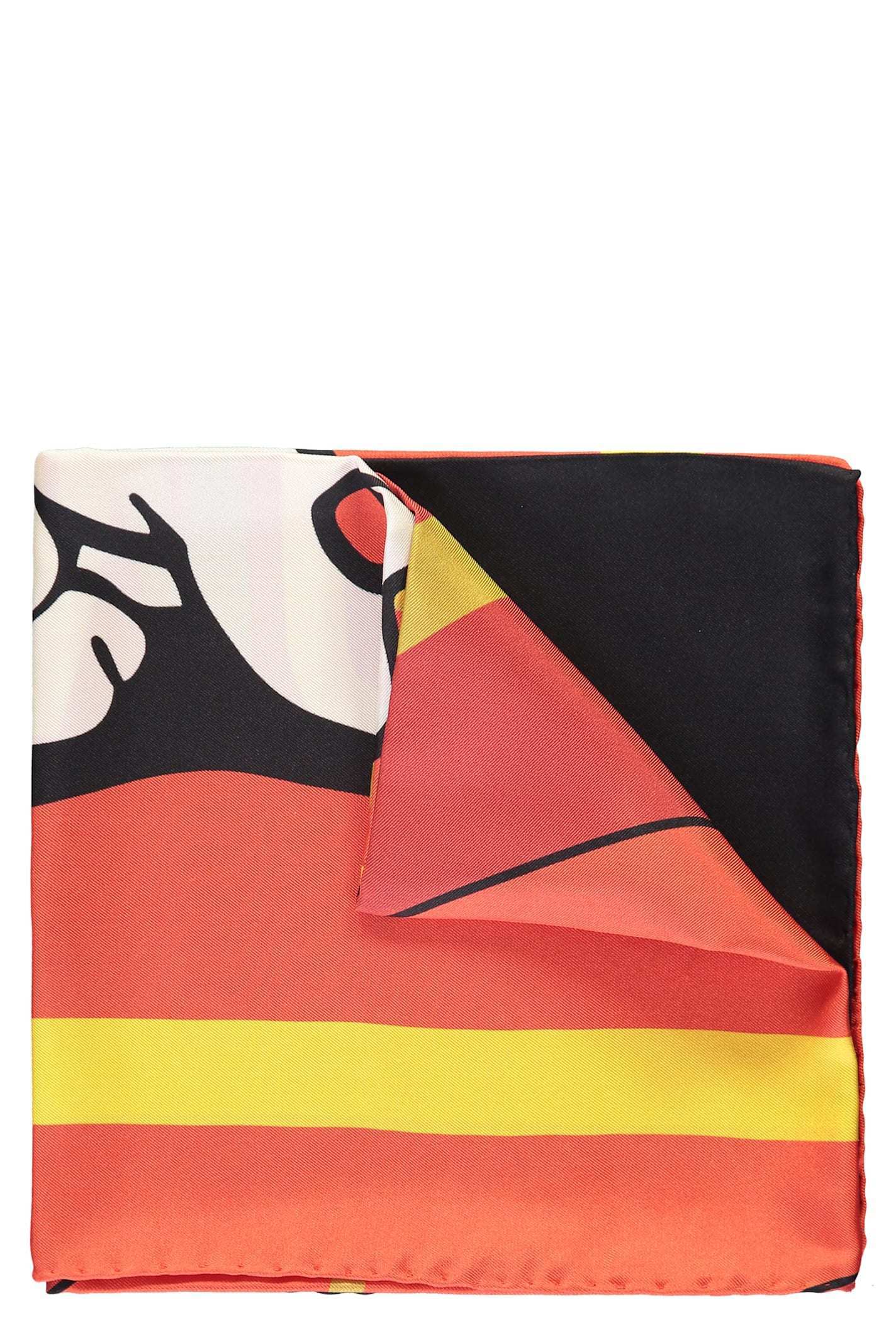 【送料&関税込】Moschino Printed Silk Scarf
