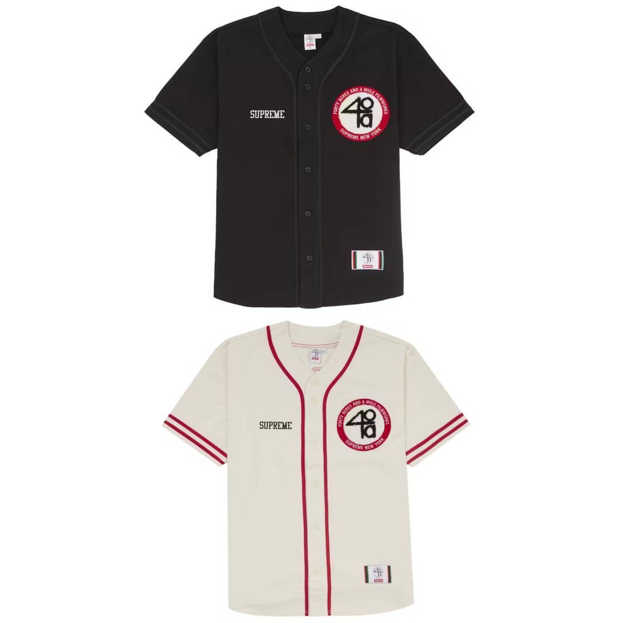 シュプリーム★40エーカーズ★40 Acres Twill Baseball Jersey