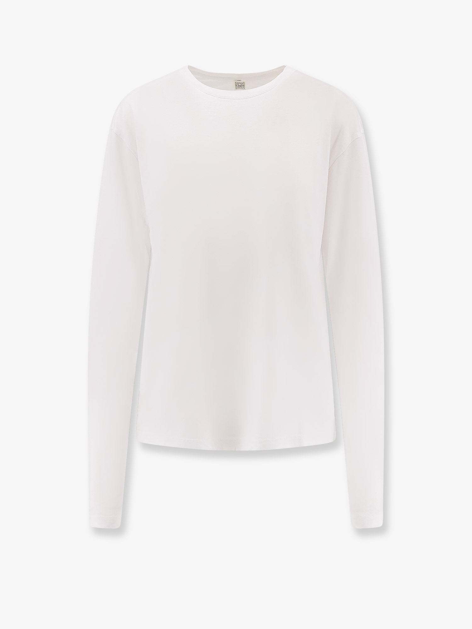 Tシャツ・カットソー TOTEME Classic Long-Sleeve lyocell and cotton T-shirt