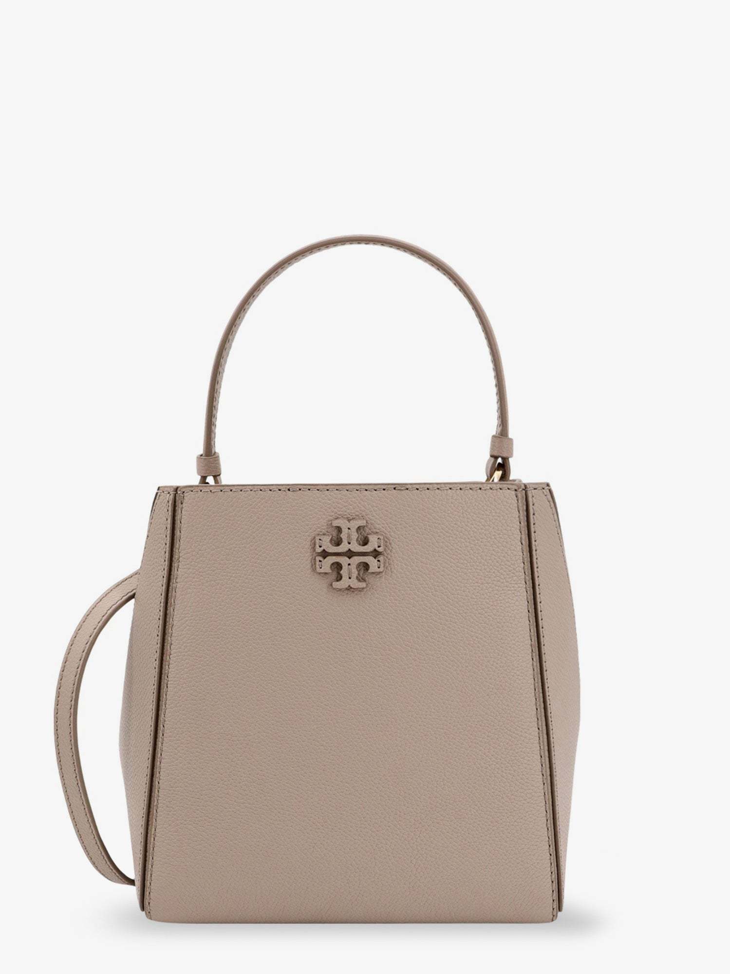トートバッグ TORY BURCH McGraw Small leather bucket bag