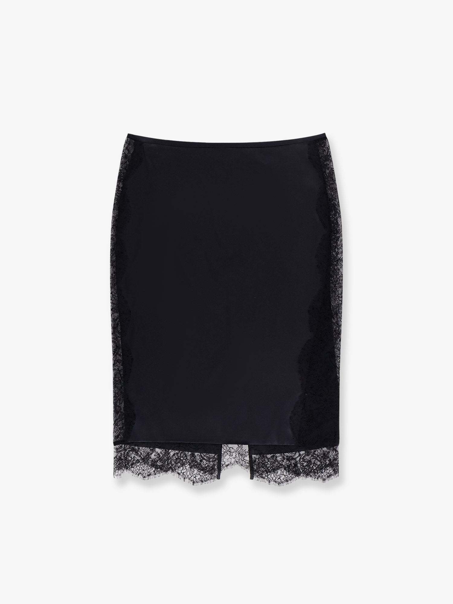 スカート TOM FORD Silk skirt with lace inserts