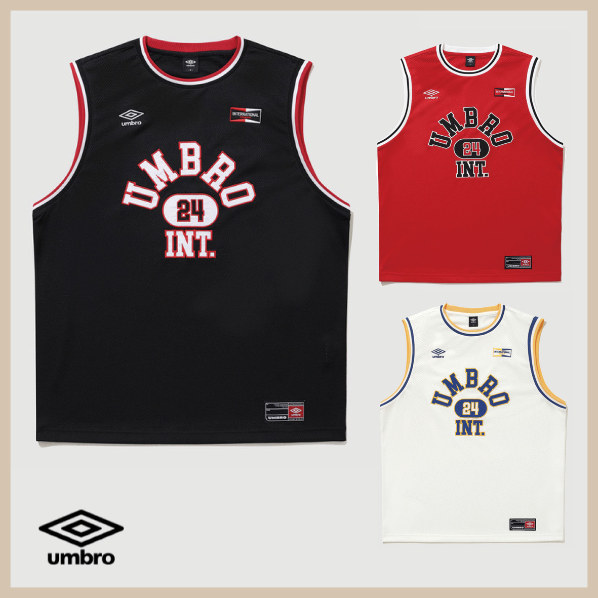 UMBRO ★ one-point mesh sleeveless T-shirt