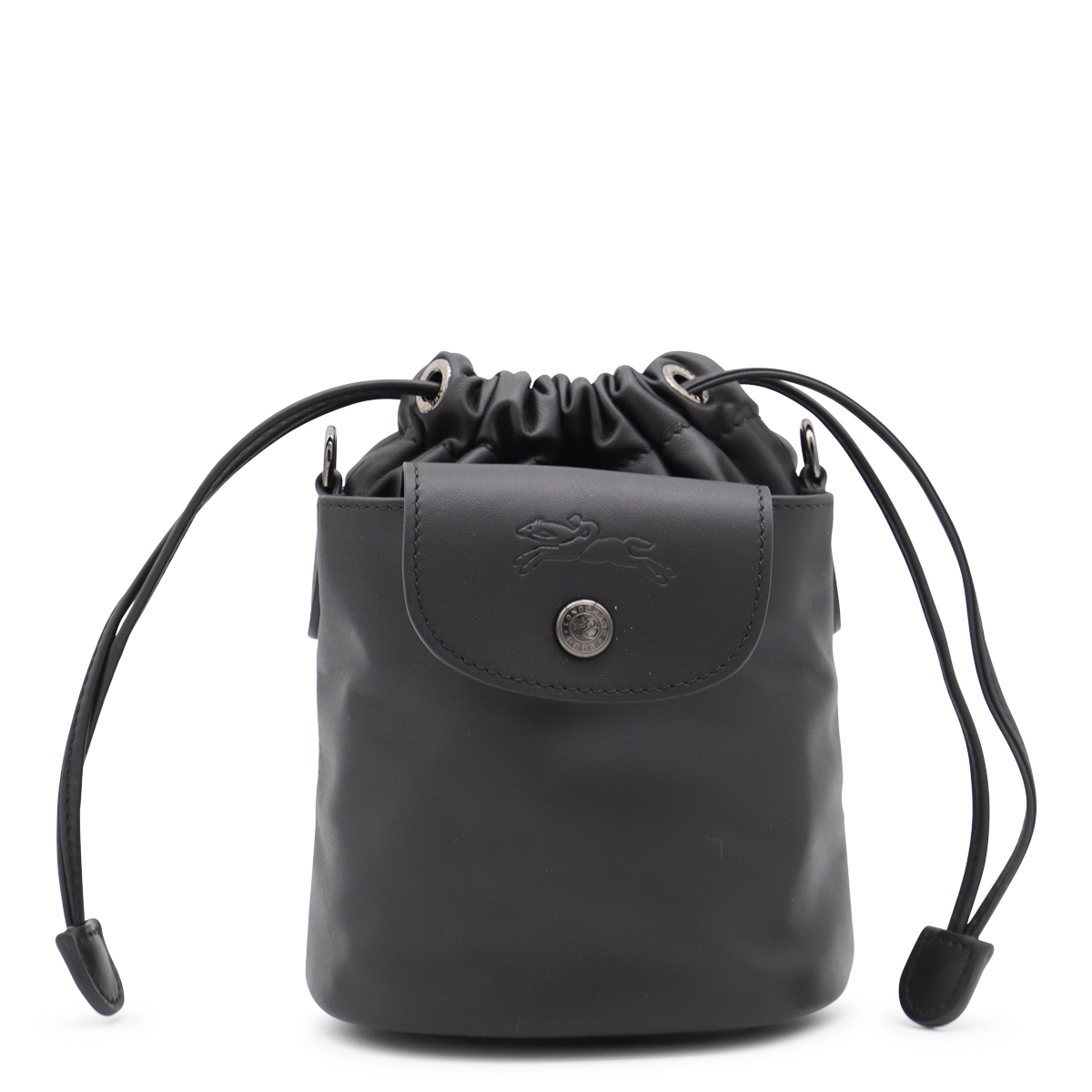 ★関税込み★ Longchamp BLACK LEATHER LE PLIAGE XTRA SATCHEL
