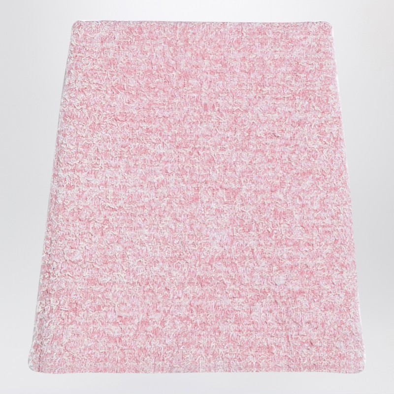 【関税&送料込】Balenciaga Pink Cotton Blend Tweed Mini Skir