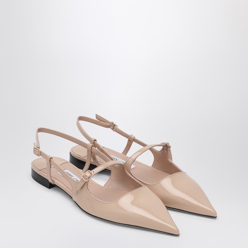 【関税&送料込】Jimmy Choo Scarpa Didi Flat Nude In Patent L