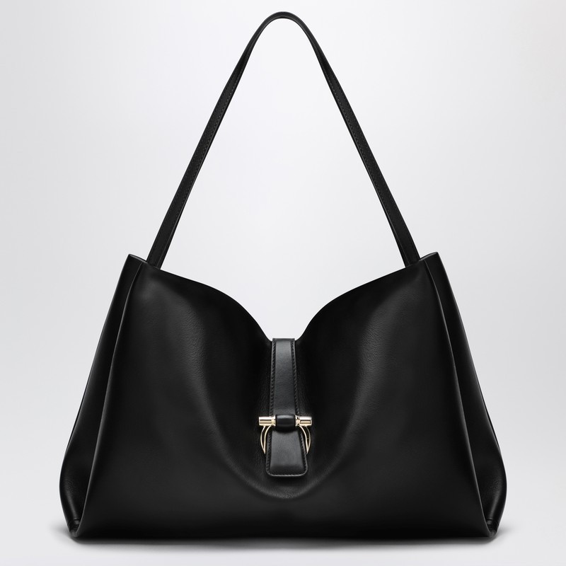 【関税&送料込】Ferragamo Large Black Leather Tote Bag