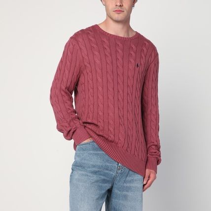 Polo Ralph Lauren ニット・セーター 黒x赤(総柄) 0401125Y0002 レッド(赤)系 POLO RALPH LAUREN(ポロラルフローレン) ニット