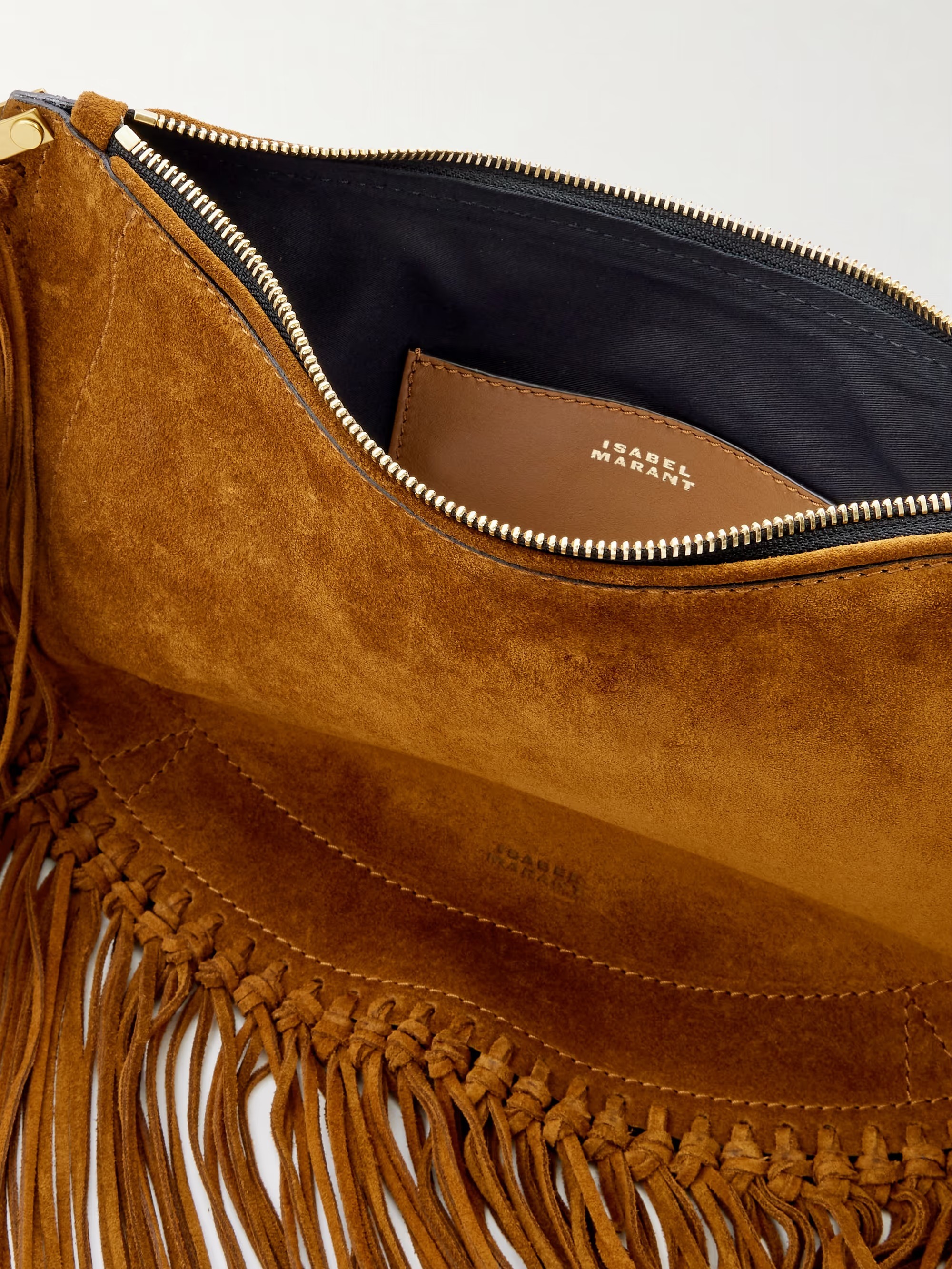 《Isabel Marant》スエード ショルダーバッグ フリンジ ロゴ