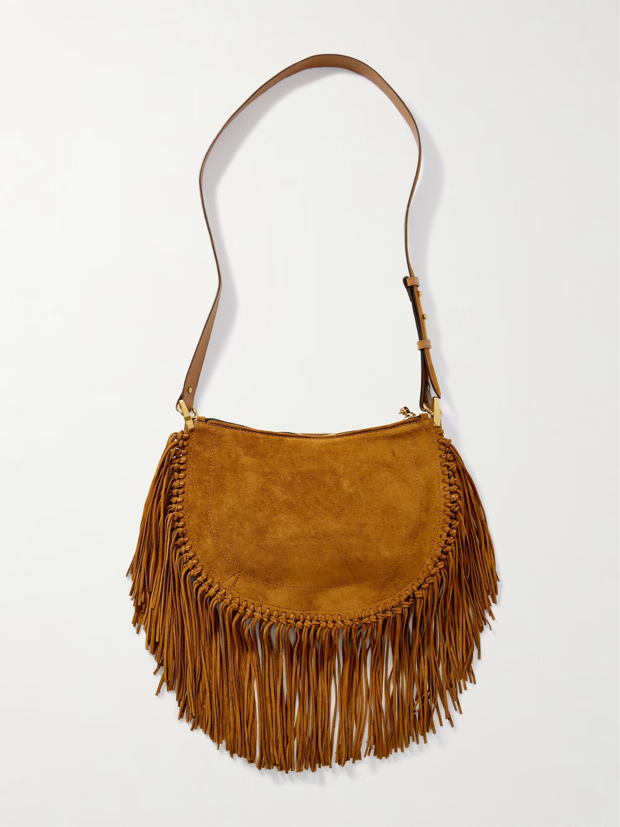 《Isabel Marant》スエード ショルダーバッグ フリンジ ロゴ